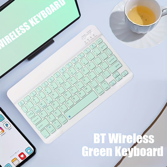 Ultra-Thin Wireless Keyboard, Portable Mini Wireless Keyboard, Rechargeable Keyboard Suitable for iPad Tablet Laptop Smartphone