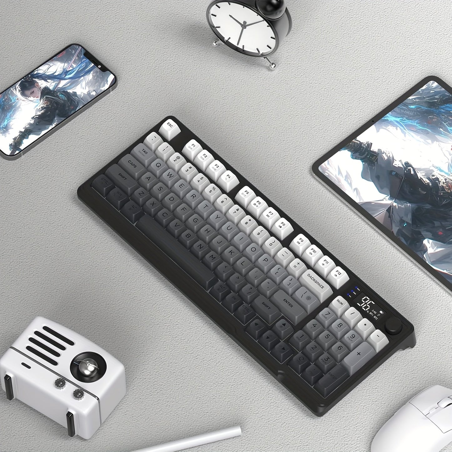 ATTACK SHARK X FREEWOLF M96 Dual Mode Wireless Gaming Keyboard with 2.4G & BT 5.0