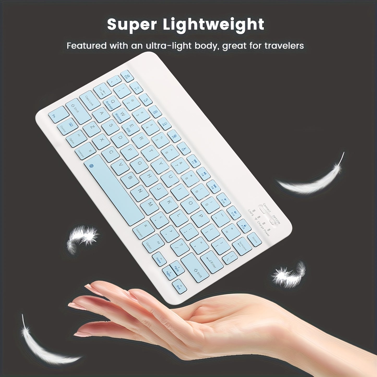 Keyboard for Tablet Android iOS Windows Wireless Keyboard And mouse, Gaming Keyboard 78-Key Silent Ultra-Thin Keyboard for iPad Phone