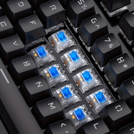 YINDIAO Gaming\u002Foffice mechanical keyboard, wired USB plug, keys with various lighting effects