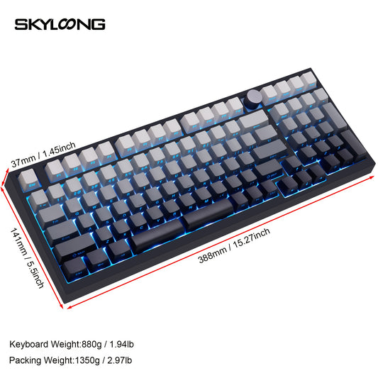 GK980 QMK\u002FVIA Wired Gaming Keyboard with 95% Layout, Silent Switches
