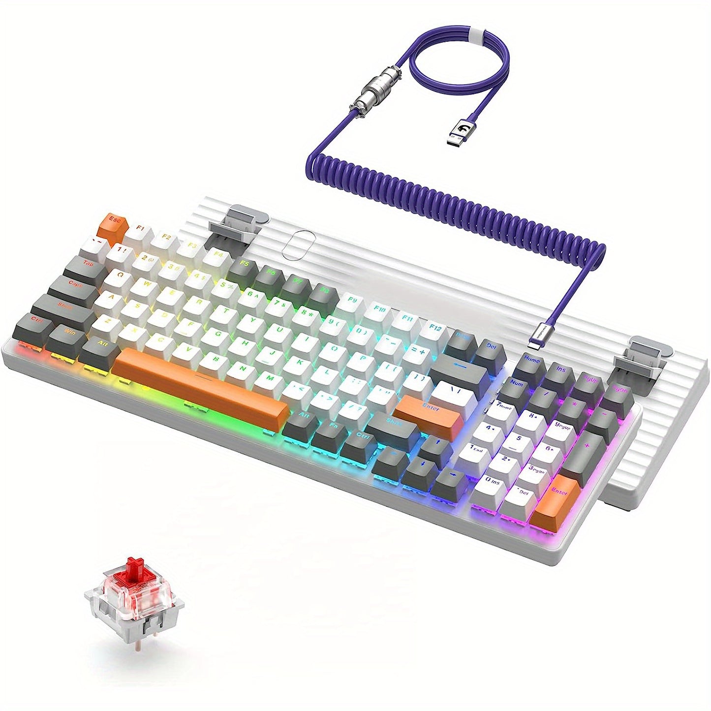 Gaming Keyboard RGB Blacklit K3 PRO Mechanical Gaming Keyboard | 100 Key With Number Pad