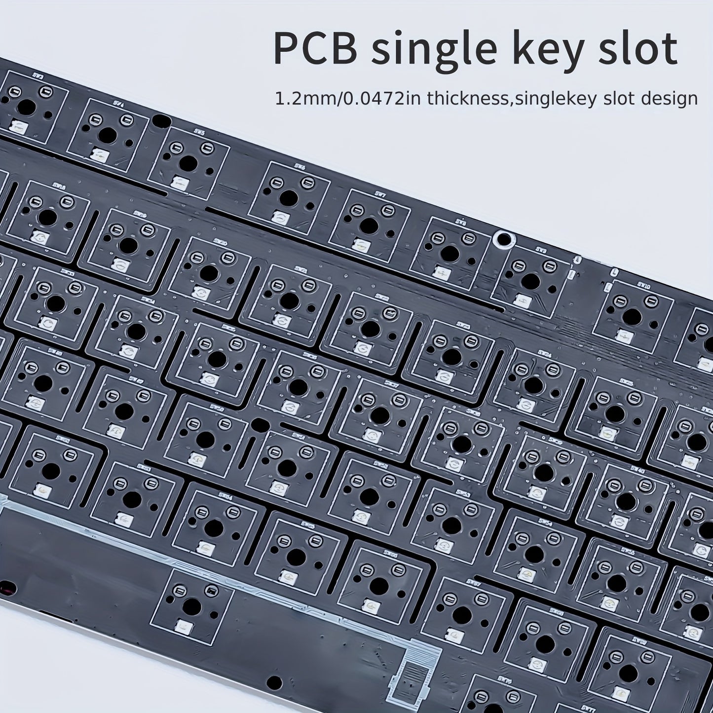 Ak820max Ergonomic Wireless Mechanical Keyboard - 3 Modes, USB Rechargeable with Type-C Charging Port