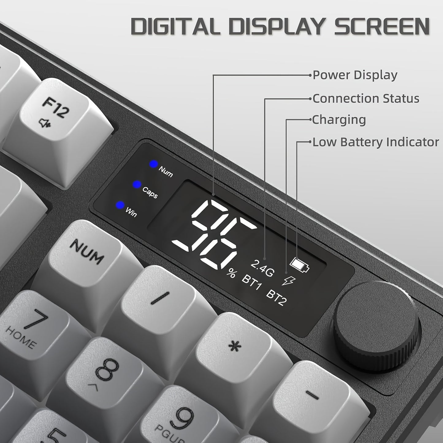 ATTACK SHARK X FREEWOLF M96 Dual Mode Wireless Gaming Keyboard with 2.4G & BT 5.0