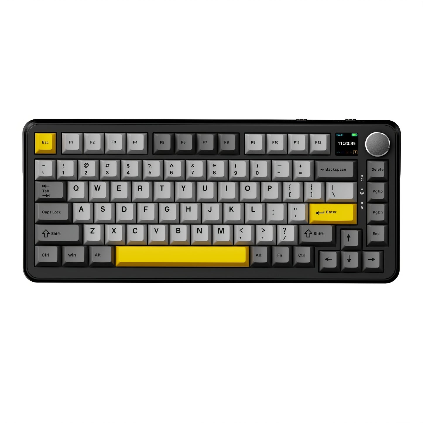 Ak820max Ergonomic Wireless Mechanical Keyboard - 3 Modes, USB Rechargeable with Type-C Charging Port