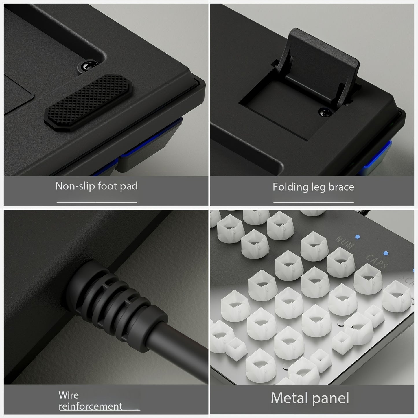 Rainbow LED Gaming Keyboard Rainbow LED Backlit Mechanical Feeling Gaming Keyboard, 104 Keys Wired Keyboard | USB Wired Mechanical Computer Keyboard for Office Laptop, Desktop, PC Gamers