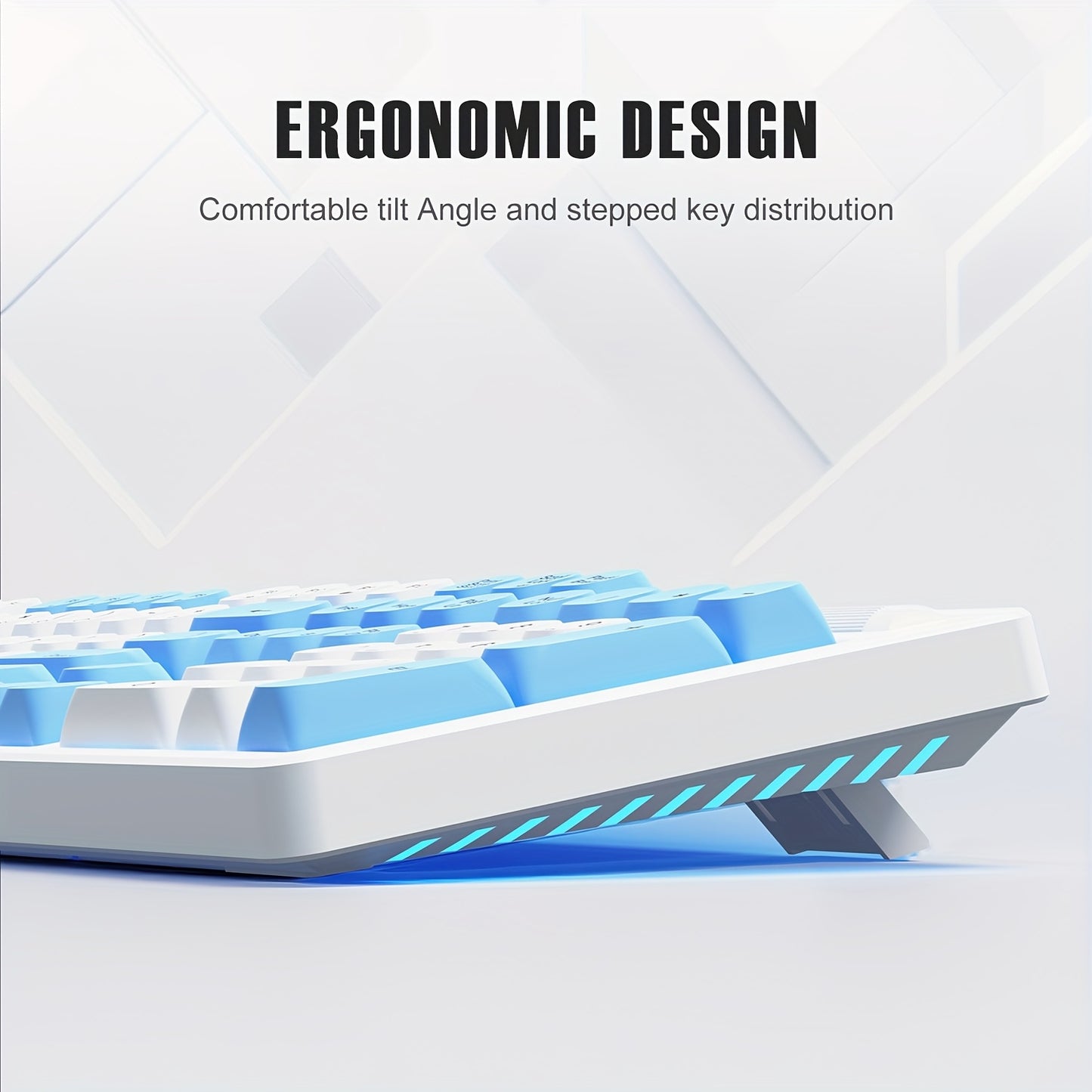 Gaming keyboard with cable USB plug and backlight, volume wheel - suitable for desktop computers, laptops and general office equipment.