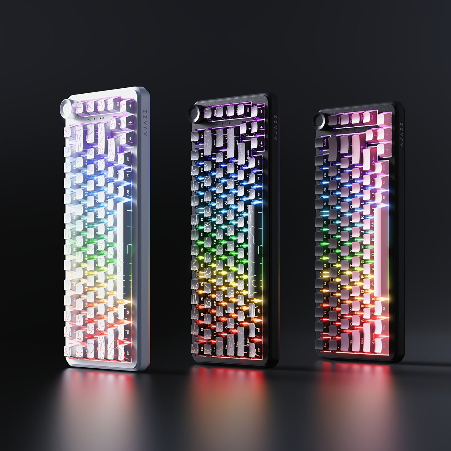 AJAZZ AK820 MAX New Tri-Mode Magnetic Shaft Upgrade Edition: Stylish Wireless Gaming Keyboard with Adjustable Key Travel and Low Latency, RT Support