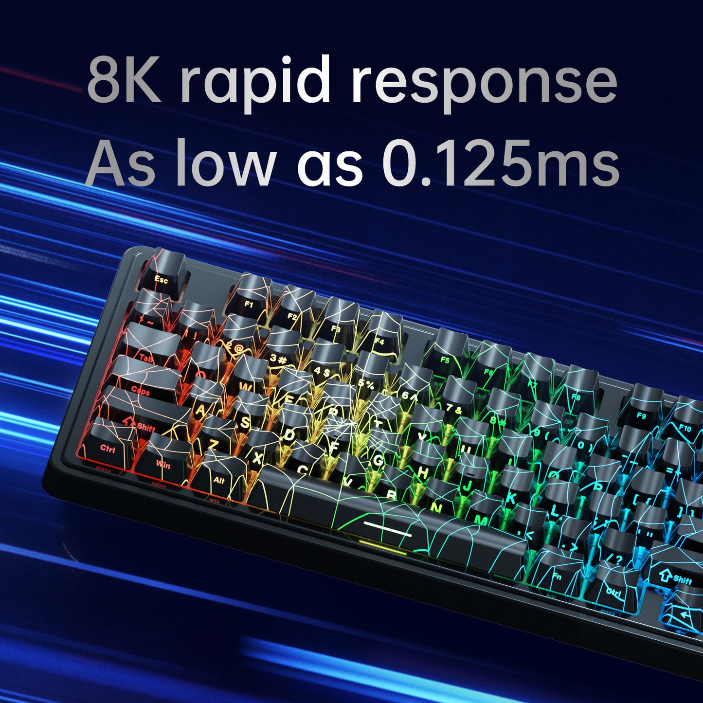 AJAZZ AK980 MAX HE 8K - New Magnetic Switch Type-C Wired Gaming Keyboard with Upgraded Membrane Mechanical Keycaps