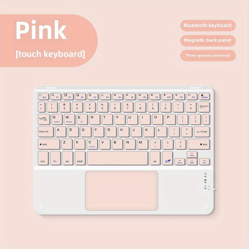 For Ipad, Tablet, Phone, Office, Universal Three System Wireless Touch, Touch, Wireless Keyboard